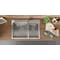 Ruvati 33"x22" Drop-in 60/40 Dbl Bowl 16Ga Zero Radius Topmnt SS Kitchen Sink RVH8050 - alternate 9